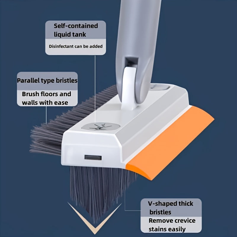 HYDROBRUSH - Manual Cleaning Brush with Integrated Soap Reservoir for Bathrooms and Kitchens