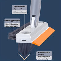 HYDROBRUSH - Manual Cleaning Brush with Integrated Soap Reservoir for Bathrooms and Kitchens