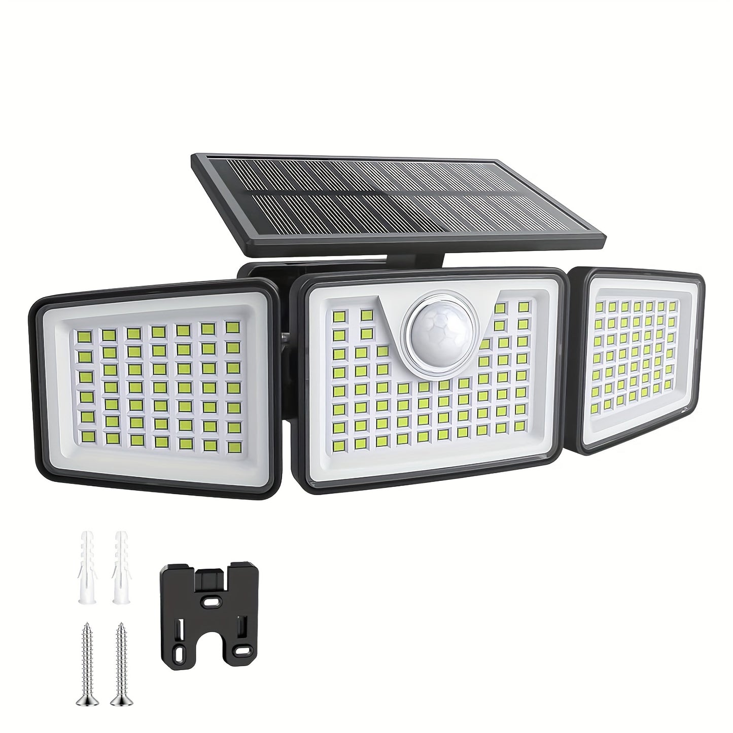 BRIGHTPATH - 2500 Lm Solar Outdoor Area Lights, 3 Modes, Motion Activated