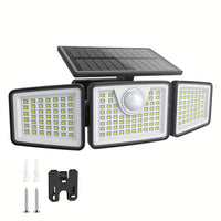 BRIGHTPATH - 2500 Lm Solar Outdoor Area Lights, 3 Modes, Motion Activated