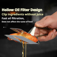 STEAKCLIP – Multi-Function Stainless Steel Tongs with Spatula Control