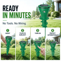 MOLEGUARD – Solar Powered Repellent for Garden and Lawn Protection