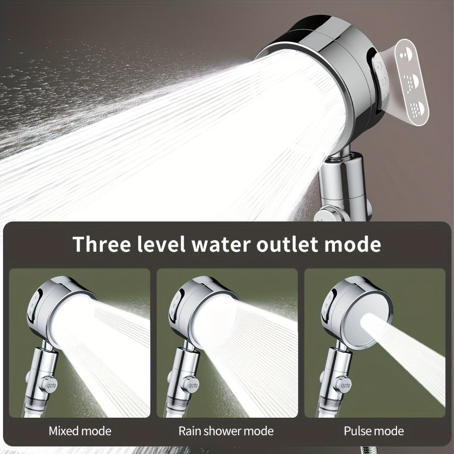 NIMBUSA – Adjustable High-Pressure Shower Head with Three Water Flow Settings