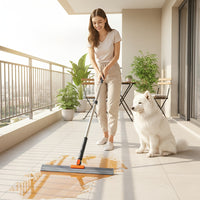 AQUAMOP - Water & Dust Scraper Broom for Bathroom, Glass, and Floors