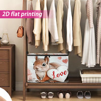 SQUIRRELBOX – Valentine Storage Bin for Cute Room Organization