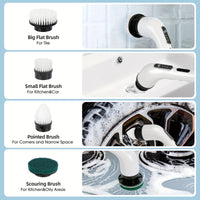 CLEANSWIFT - 9-in-1 Multifunctional Electric Cleaning Brush Set for Home & Car