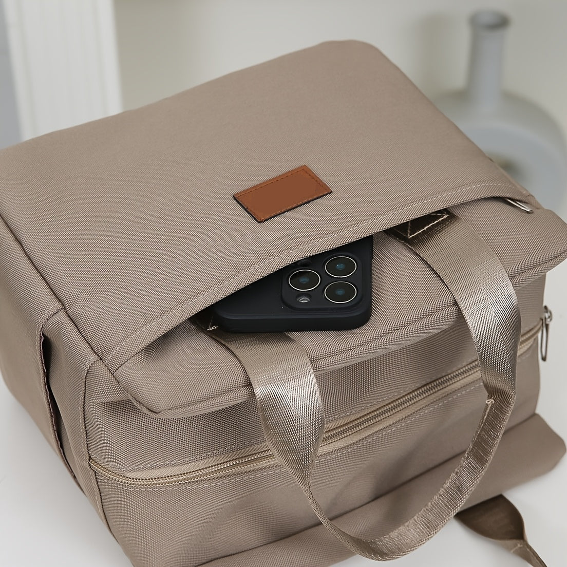 LUNCHLUX - Square Zipper Lunch Box with Durable Aluminum Foil Lining
