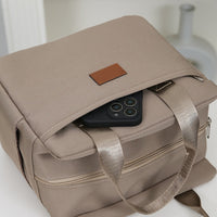 LUNCHLUX - Square Zipper Lunch Box with Durable Aluminum Foil Lining