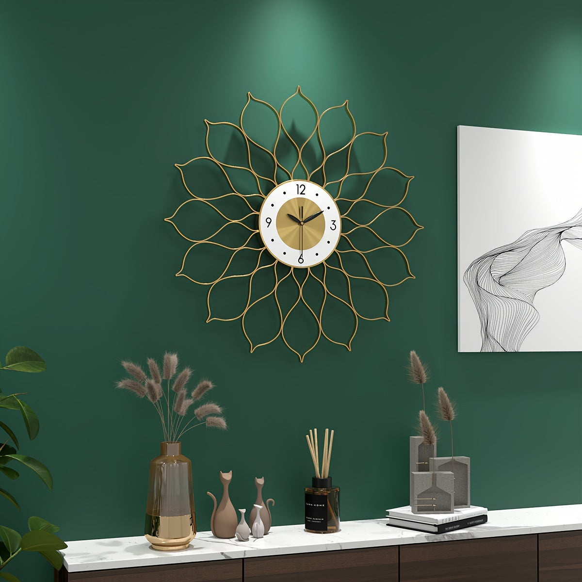 AURÉLIX – Golden Hollow Luxury Wall Clock
