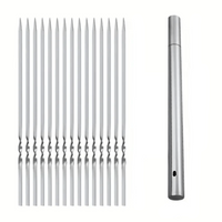 SKEWERTUBE – Stainless Steel BBQ Skewers with Storage Tube Set