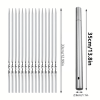 SKEWERTUBE – Stainless Steel BBQ Skewers with Storage Tube Set