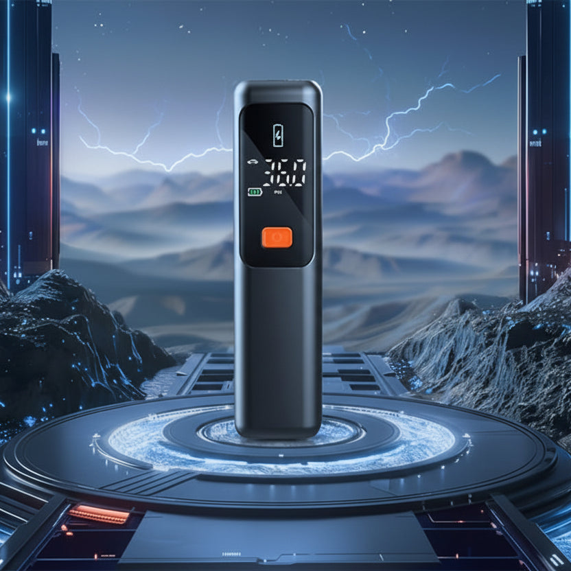 AEROFLOW - Digital 150 PSI Portable Tire Inflator with LCD Display & USB Fast Charging Air Compressor