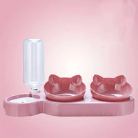 CATNIBBLE - Tilted Bowls with Gravity Water System and Protective Neck Design