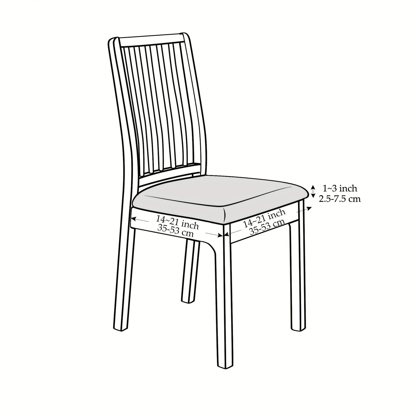 CROSSFIT COVER – Modern Stretch Protection for Dining Cover Chairs