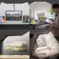 LUMICLAMP – 24W Adjustable LED Desk Lamp with Clamp