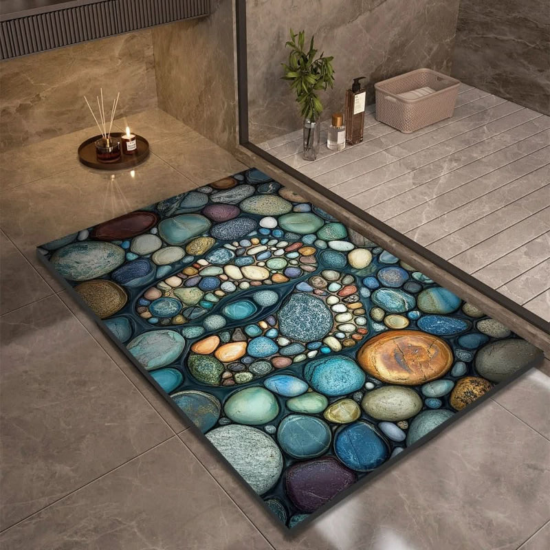 AQUASOFT BATH MAT – Diatomaceous Earth Bath Mat for Safety & Comfort 14