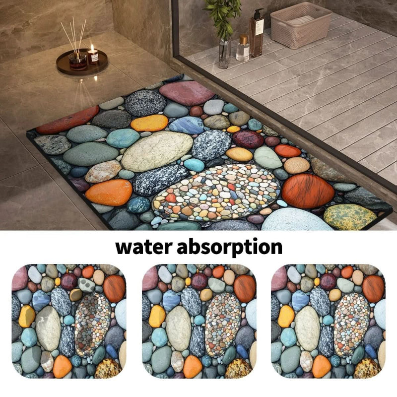 AQUASOFT BATH MAT – Diatomaceous Earth Bath Mat for Safety & Comfort 4