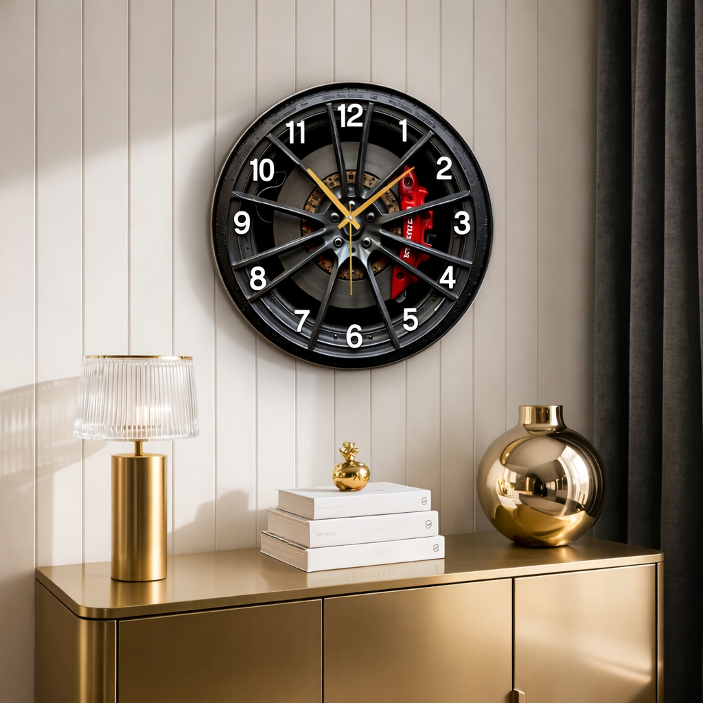 AUTODIAL – Modern Car-Themed 2D Wall Clock for Enthusiasts