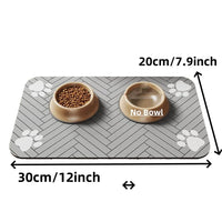 Absorbent Dog Food Mat - Waterproof Anti-Slip Cat Feeding Mat with Quick-Dry Rubber Backing 15