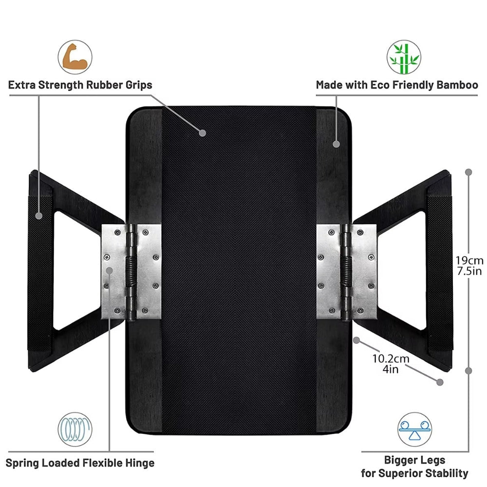 Adjustable Bamboo Clip-On Arm Tray Table for Snacks, Drinks, and Laptops 8