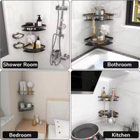 Aluma Curve - Modern Wall-Mounted Shower Caddy with Adjustable Hook & Waterproof Design 7