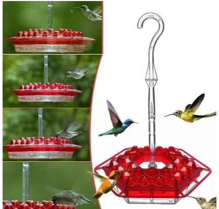 Ant Proof Hummingbird Feeder - 30 Feeding Ports for Easy Nectar Access 4