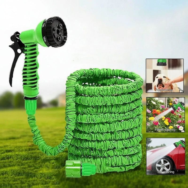 AquaFlex Expandable hose - High pressure garden & car wash hose 5