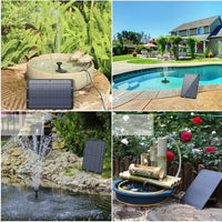 AquaViva - 9W Solar Fountain Kit with Nozzles & Water Hose for Garden 1