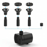AquaViva - 9W Solar Fountain Kit with Nozzles & Water Hose for Garden 4