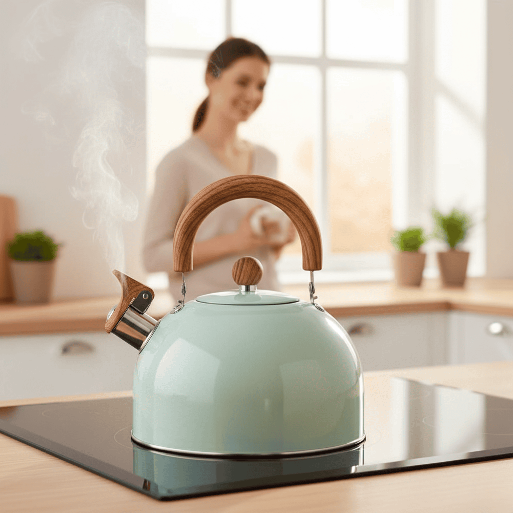 AuraBoil - 3L Whistling Tea Kettle with Ergonomic Handle & Durable Stainless Steel 1