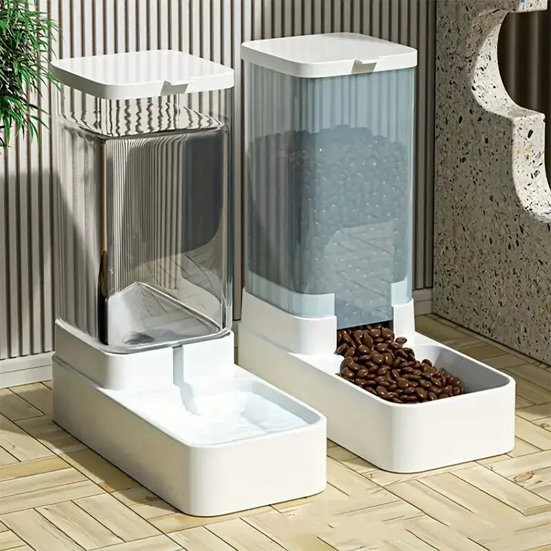 Automatic Pet Feeder - 2-in-1 Food & Water Dispenser for Cats & Small Dogs 1
