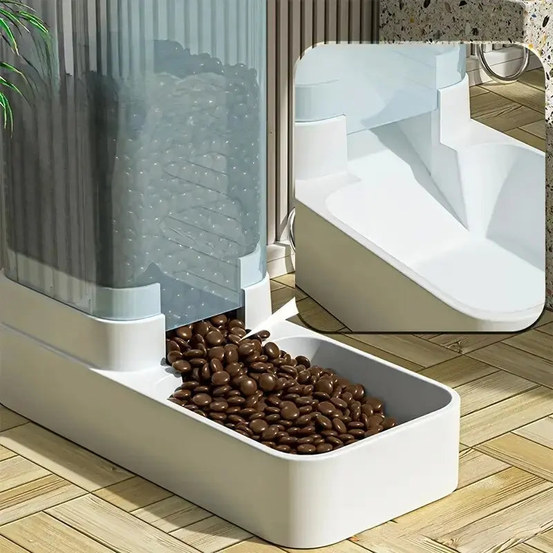 Automatic Pet Feeder - 2-in-1 Food & Water Dispenser for Cats & Small Dogs 3