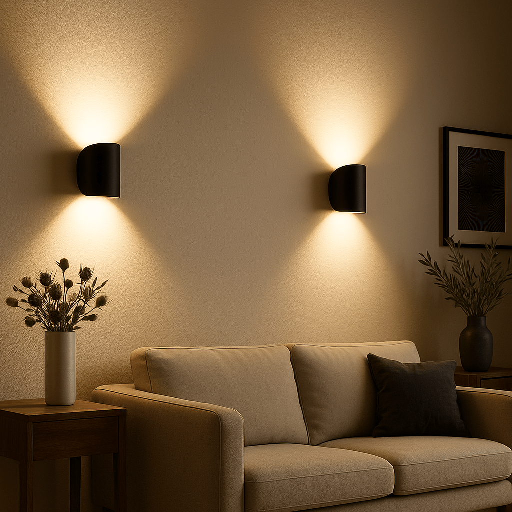 BRIGHTFLOW – Modern LED Wall Light for Energy-Efficient Living Room Lighting 1