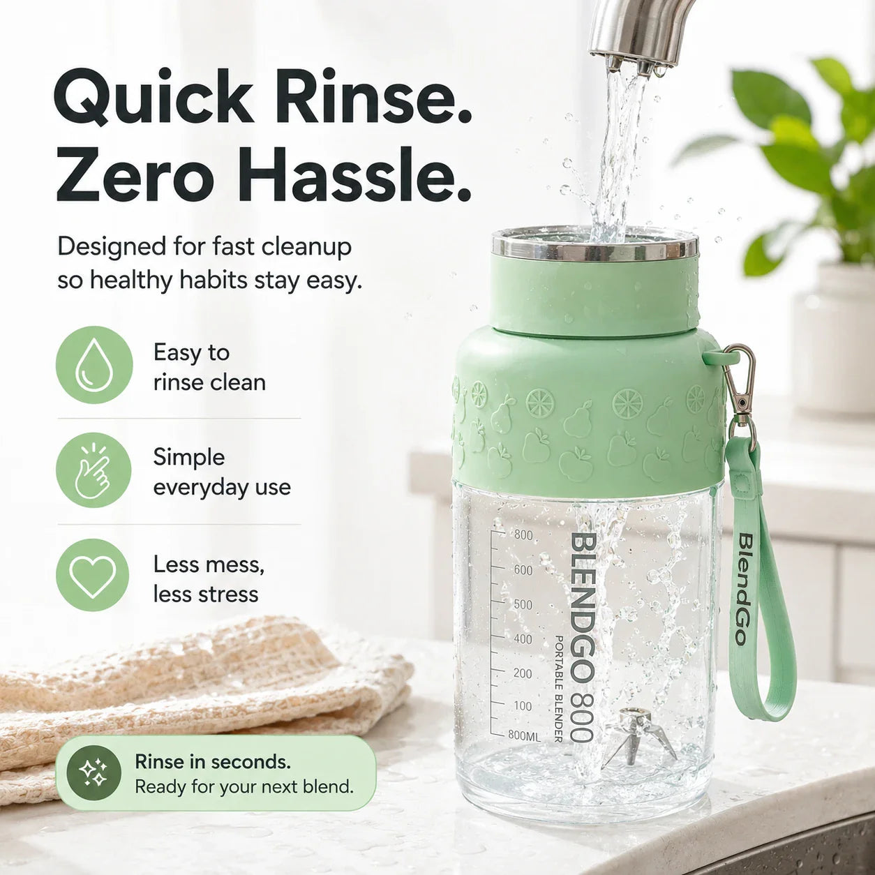JUICEFLOW – Compact Blender Cup for Everyday Healthy Beverages