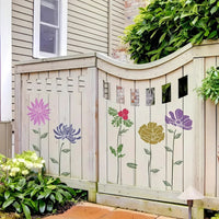 BloomCraft Floral Stencil Set - 10 Durable Stencils for Easy Crafting 0