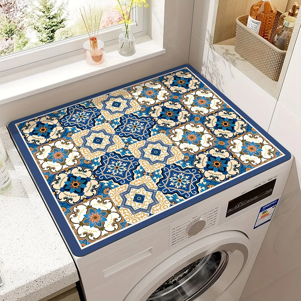 BohoShield - High-Density Microfiber Appliance Mat for Dust, Scratch & Spill Protection 4