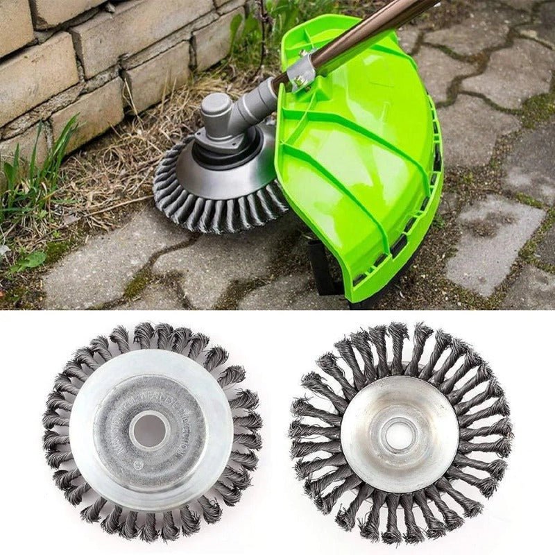 BowLift - 6 & 8 Inch Steel Wire Weed Brush Lawn Mower for Efficient Garden Cleaning 1