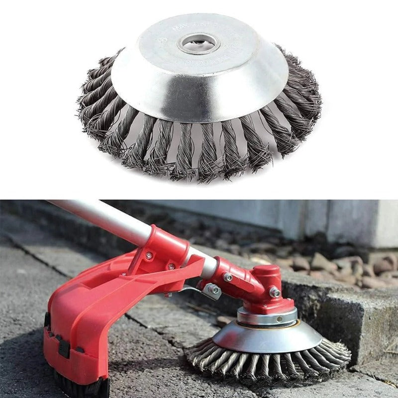BowLift - 6 & 8 Inch Steel Wire Weed Brush Lawn Mower for Efficient Garden Cleaning 5