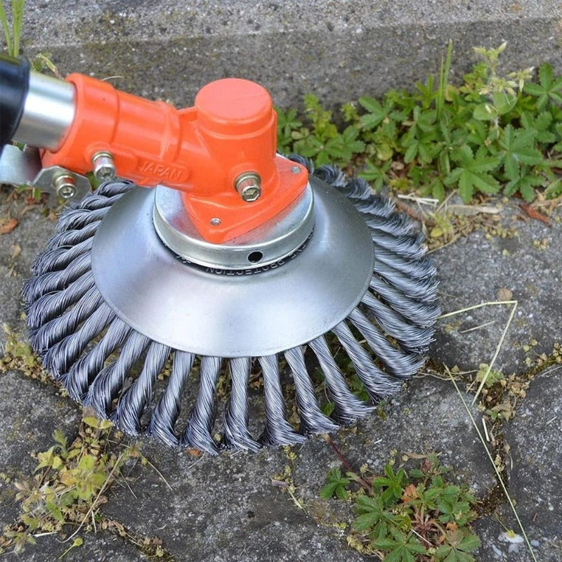 BowLift - 6 & 8 Inch Steel Wire Weed Brush Lawn Mower for Efficient Garden Cleaning 6