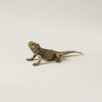 Brass Lizard Figurine - Unique Decorative Accent for Home & Desk Decor 1