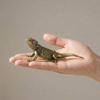 Brass Lizard Figurine - Unique Decorative Accent for Home & Desk Decor 4