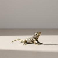 Brass Lizard Figurine - Unique Decorative Accent for Home & Desk Decor 6
