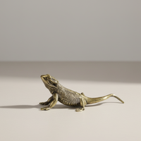 Brass Lizard Figurine - Unique Decorative Accent for Home & Desk Decor 7
