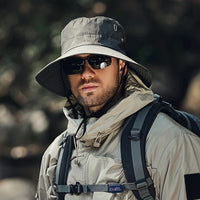 Breathable Wide Brim Sun Hat with UV Protection for Outdoor Adventures 1