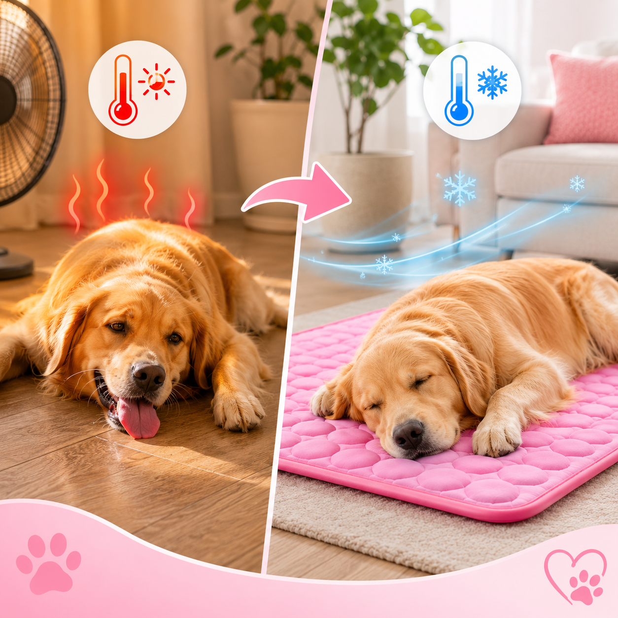 CHILLPAWS MAT – Extra Large Cooling Pet Bed for Dogs & Cats