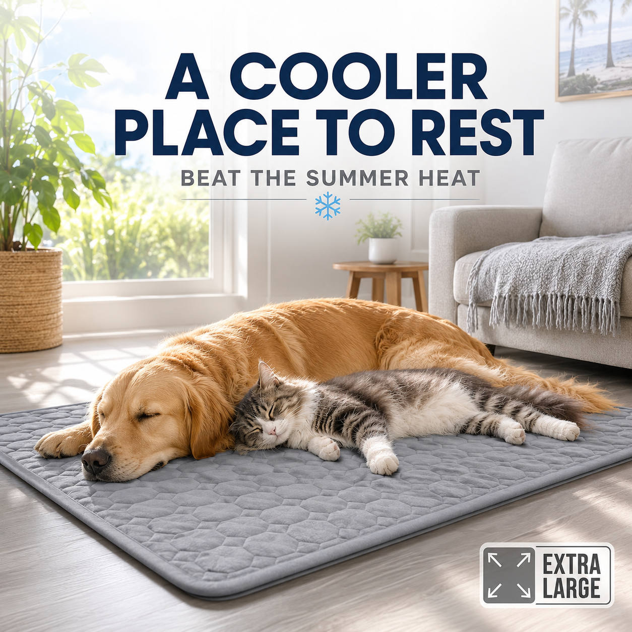 CHILLPAWS MAT – Extra Large Cooling Pet Bed for Dogs & Cats