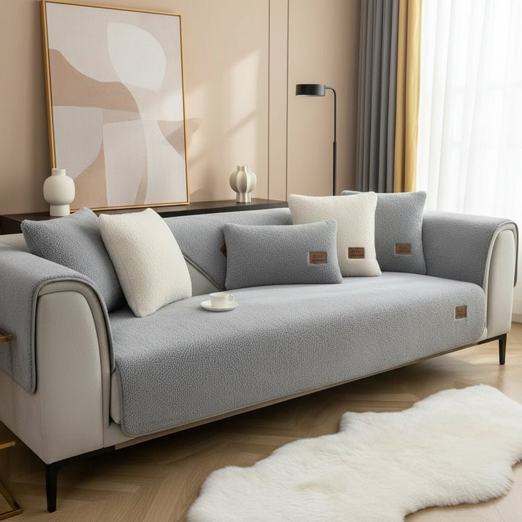 COUCHCLOUD – Plush sofa cover made of lambswool for warmth and protection 0