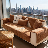 COUCHCLOUD – Plush sofa cover made of lambswool for warmth and protection 1