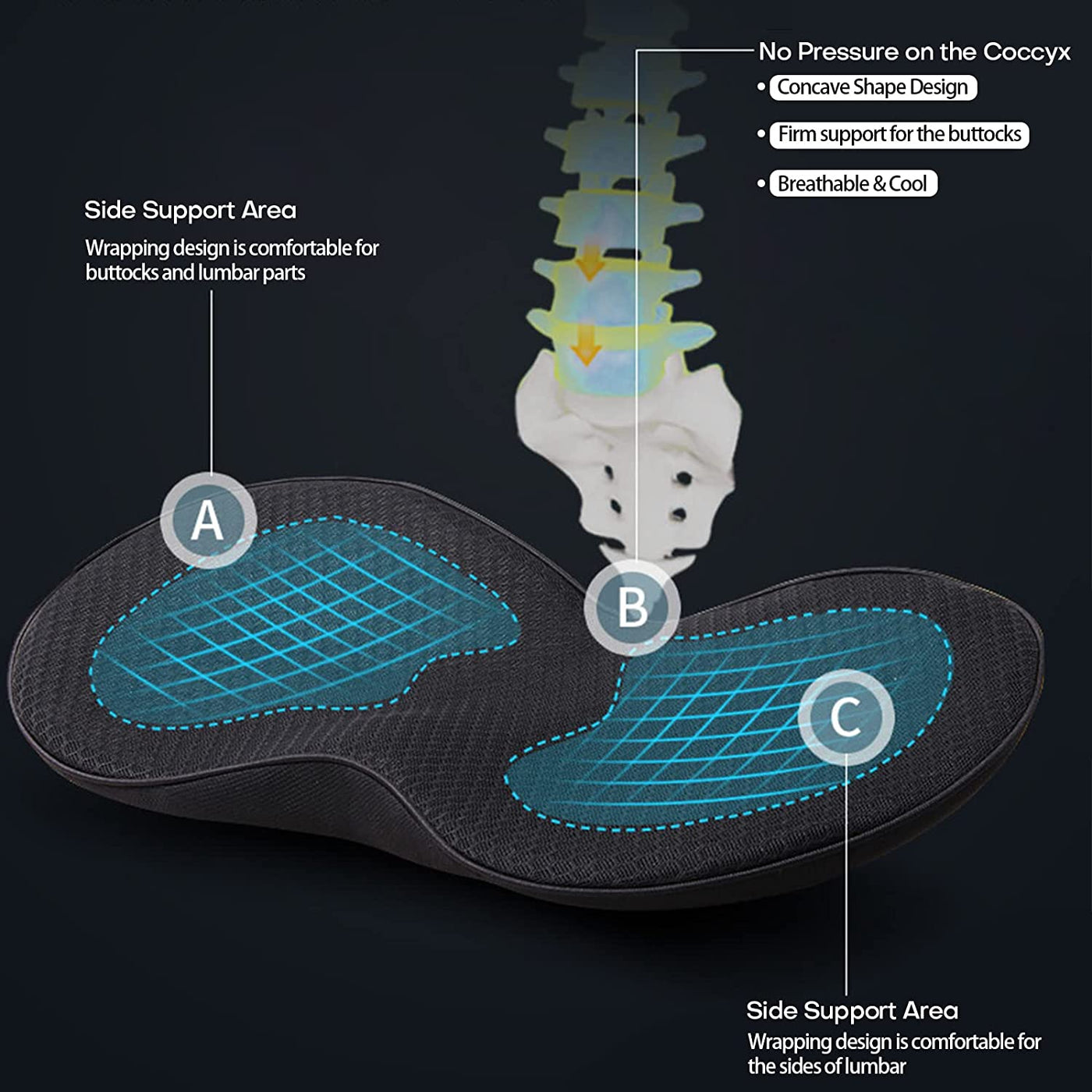 Car Seat Cushion for Shorter Drivers 5