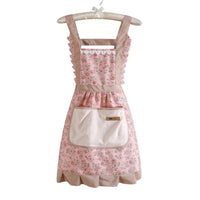 Charming Floral Kitchen Apron - Waterproof Adjustable Cooking Apron for Women 3